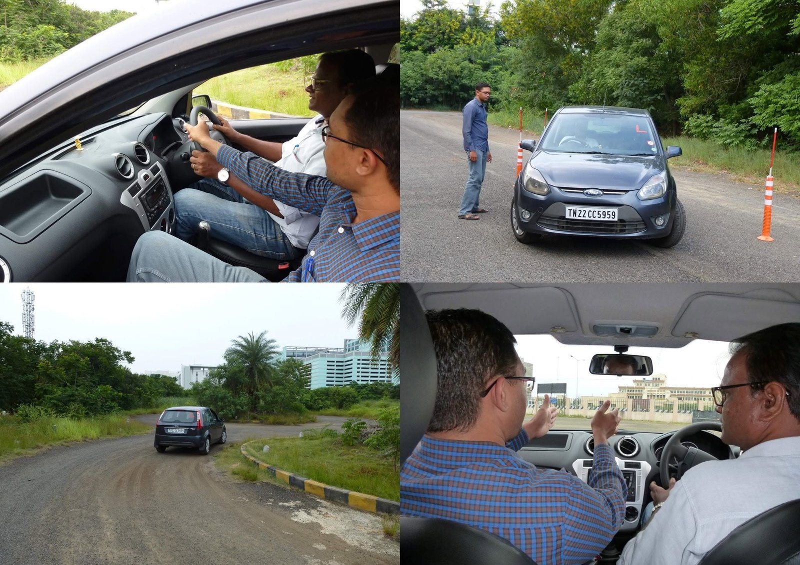 One-on-one driving practice in a student's own car, Chennai
